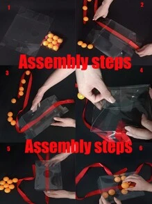 派對、公司活動、年會的搖擺投擲遊戲盒 - 節目喜劇效果,一只下蛋母雞（球和帶子的顏色隨機發送） - 彩色 - 查看 3