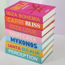 3 件装不可打开的仿书装饰，旅行系列仿书，现代别致仿书，储物盒，豪华装饰书，客厅装饰，桌面装饰，家居装饰，摄影道具最佳礼物