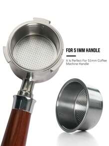 Filtro de café con capacidad para 2 tazas de 51mm, filtro no presurizado para cafetera Breville, Delonghi, Krups y otros productos de café. Accesorio de café y útiles escolares para volver al colegio.