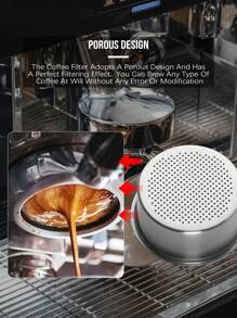 Filtro de café con capacidad para 2 tazas de 51mm, filtro no presurizado para cafetera Breville, Delonghi, Krups y otros productos de café. Accesorio de café y útiles escolares para volver al colegio.