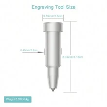 1 Stück Gravierwerkzeug Für Maker 3/maker/venture/explore 3/air 2/air/one, Premium Wolframstahl Gravierklinge Zum Gravieren Von Designs Auf Weichen Metallen, Leder, Acryl, Plastik Und Vielem Mehr