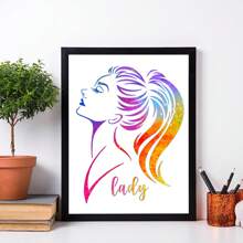 18 قطعة من قوالب رسم الوجه للنساء على قماش، قوالب ملهمة لنقل الحرف على الخشب والورق وبلاط الجدران، لصناعات بعد العودة للمدرسة والمستلزمات المدرسية