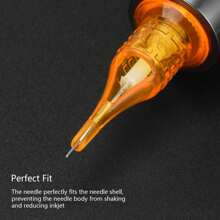 ATOMUS 10pcs Disposable Tattoo Needles, 0.35mm Diameter, Compatible With Tattoo Machines 1203RL, 1205RL, 1207RL, 1209RL - Multicolor - View 4