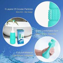 Portable Travel Bidet Handheld Personal Bidet Sprayer Mini Portable Bidet For Toilet 350ML Eva Bottle Water Capacity With Extra Long Pointed Nozzle Spray Cleaner For Personal Hygiene Cleaning/Baby Care/Soothing Postpartum Care/(Outdoor/Travling) - Green - View 8