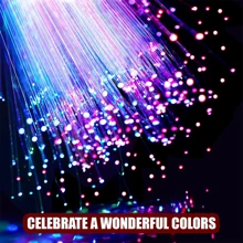 JOESTAR Set Of 6 Fiber Optic Rods With 3 Flashing Rod Modes For Lighting Colors And 7 Dark Flashing Rod Modes For Lighting Birthdays And Parties - Multicolor - View 3