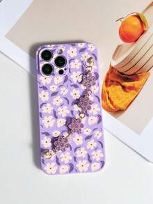 1入紫色花朵及鑽石裝飾手鏈和1入紫色tpu花紋防護手機殼,適用於iphone,相配手機殼,掛繩手機殼,手環手機殼,趣味手機殼,安卓手機殼,三星手機殼,小米手機殼,oppo手機殼,galaxy A51 4g/galaxy A52/a52s 5g/galaxy S23 Ultra/galaxy A13 4g/galaxy A12/galaxy S22 Ultra/oppo A54/galaxy A54/iphone 14 Pro Max/galaxy A04e/galaxy A05s/galaxy A34/galaxy S24 Ultra 5g/redmi Note 13/galaxy A14/galaxy A32 4g - 彩色 - 查看 5