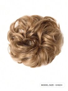 Lớn Lộn xộn tóc búi Dợn sóng Quăn Dây buộc tóc Sợi tổng hợp Chignon Tóc đuôi ngựa Dày Tóc lên Miếng tóc giả Đối với phụ nữ ( Dợn sóng , Quăn , Nâu ) - màu nâu - Xem 3