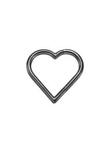 1 件 316 不锈钢心形鼻环，通用身体穿孔情人节、妈妈、母亲、母亲节、礼物