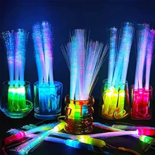 JOESTAR Set Of 6 Fiber Optic Rods With 3 Flashing Rod Modes For Lighting Colors And 7 Dark Flashing Rod Modes For Lighting Birthdays And Parties - Multicolor - View 6