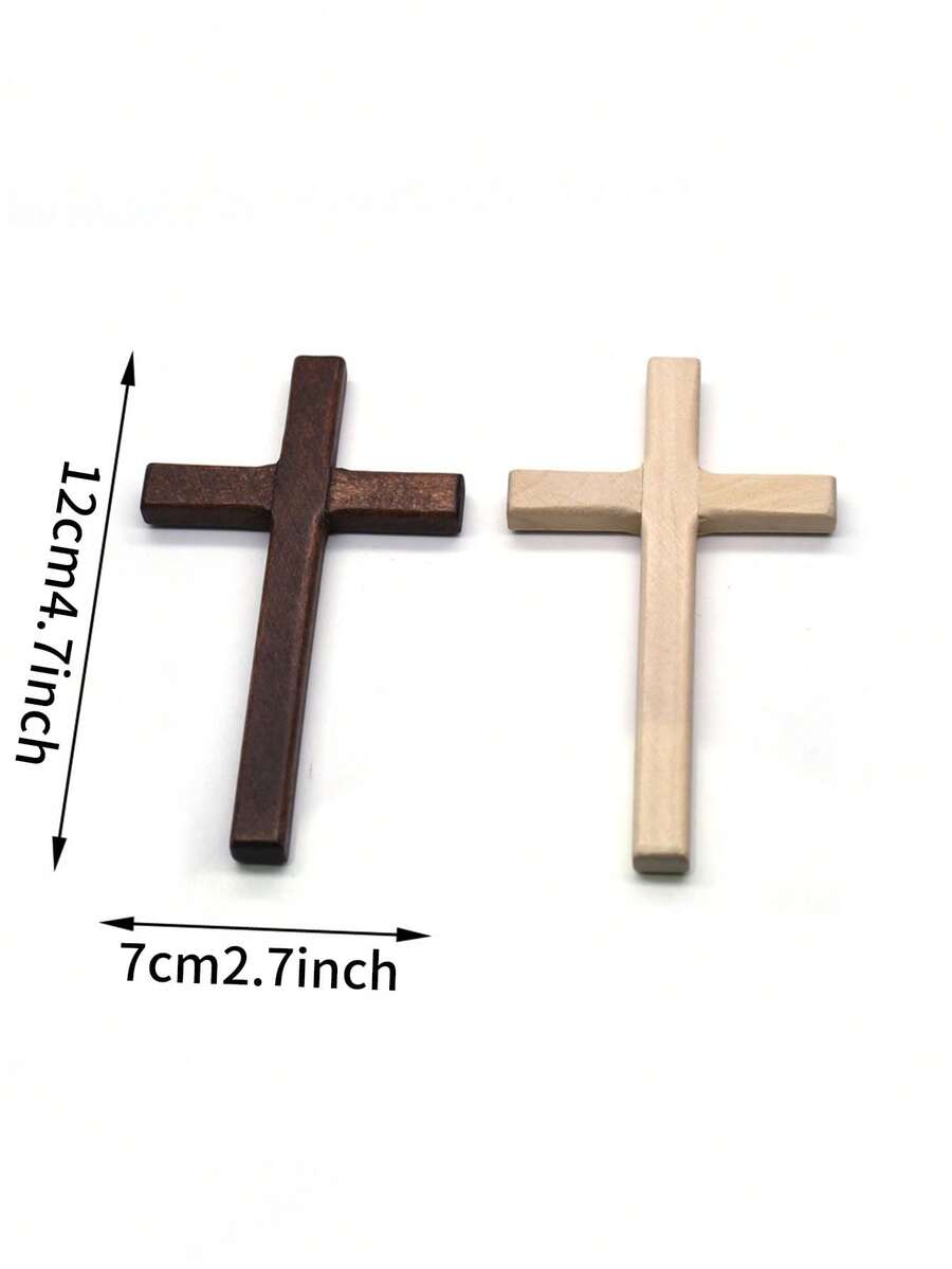1pc, Wall Mounted Crosses Wooden Catholic Jesus Christ Wooden Crosses Party Meditation, Home