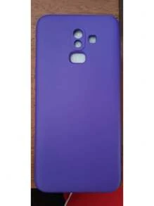 Capa Capinha Compatível com Samsung Galaxy J8 Protege Câmera Silicone Aveludada - Roxo - Visão 1