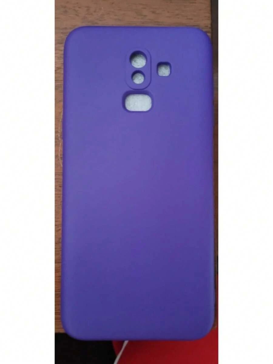 Capa Capinha Compatível com Samsung Galaxy J8 Protege Câmera Silicone Aveludada - Roxo - Visão 1
