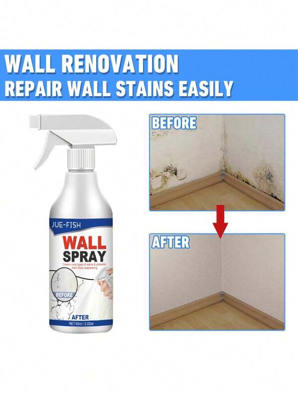 1pc Wall Repair Covering Stain Filler Direct Spray Paint For Indoor Renovation (60ml)