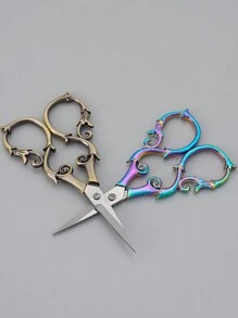 復古歐式藍色古色古香剪刀,不鏽鋼,用於十字繡、切割繡花、縫紉手工藝術作品diy工具（葫蘆花） - 葫蘆花 - 查看 4