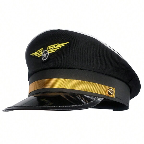 1pc Aircrew Pilot Hat, Astronaut Space Cap, Flight Attendant, Captain, Role Play Cosplay Hat