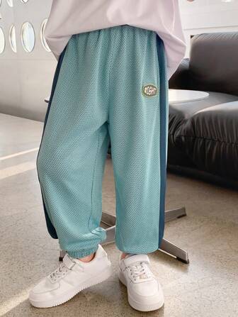 zosee Calças anti-mosquito respiráveis para meninos, calças esportivas leves de malha para crianças de verão de 2024