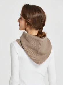 1pc Unisex Knitted Wool Balaclava, Warm Neck & Face Protector