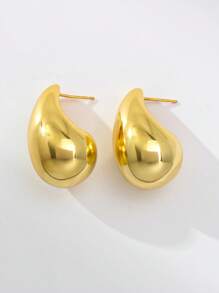 Nouveaux boucles d'oreilles surdimensionnées en forme de goutte d'eau, taille moyenne, convenant pour un port quotidien et comme cadeau de Noël, Saint-Valentin, Fête des Mères pour les femmes, maman, mère, Fête des Mères, cadeau