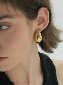 Nouveaux boucles d'oreilles surdimensionnées en forme de goutte d'eau, taille moyenne, convenant pour un port quotidien et comme cadeau de Noël, Saint-Valentin, Fête des Mères pour les femmes, maman, mère, Fête des Mères, cadeau