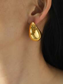 Nouveaux boucles d'oreilles surdimensionnées en forme de goutte d'eau, taille moyenne, convenant pour un port quotidien et comme cadeau de Noël, Saint-Valentin, Fête des Mères pour les femmes, maman, mère, Fête des Mères, cadeau