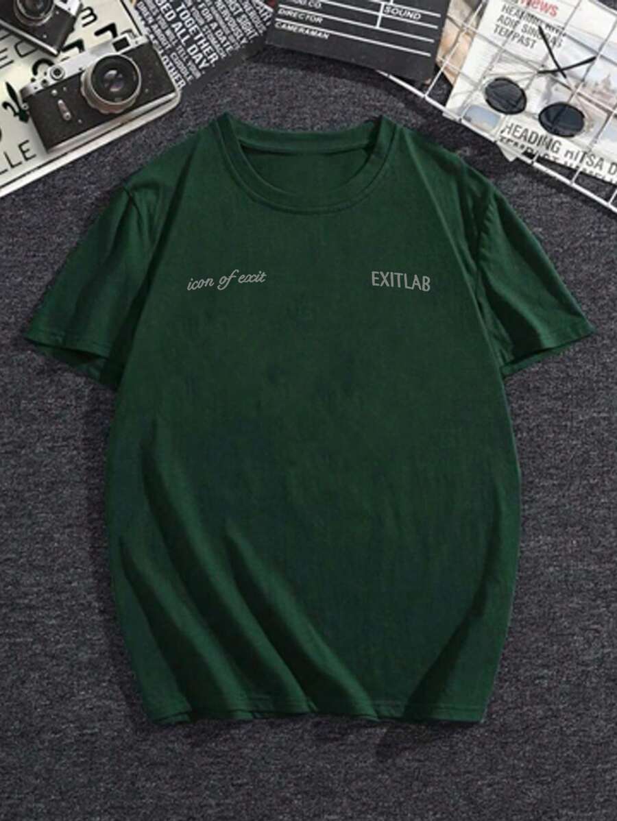 Men T-Shirts - 軍綠色 - 查看 1