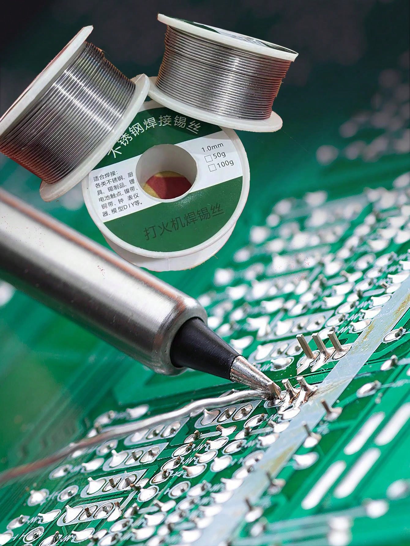 1 Roll Of 1.0mm Diameter 50g Butane Solder Wire, MultiFunction Rosin