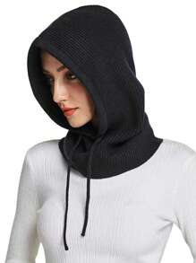 Women's Balaclava Hat, Suitable For Everyday Wear - Black - View 28