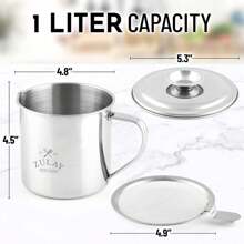 Bacon Grease Container - Black - View 2