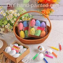 DIY Hand-Painted Easter Egg And Rabbit Decorations For Easter Parties