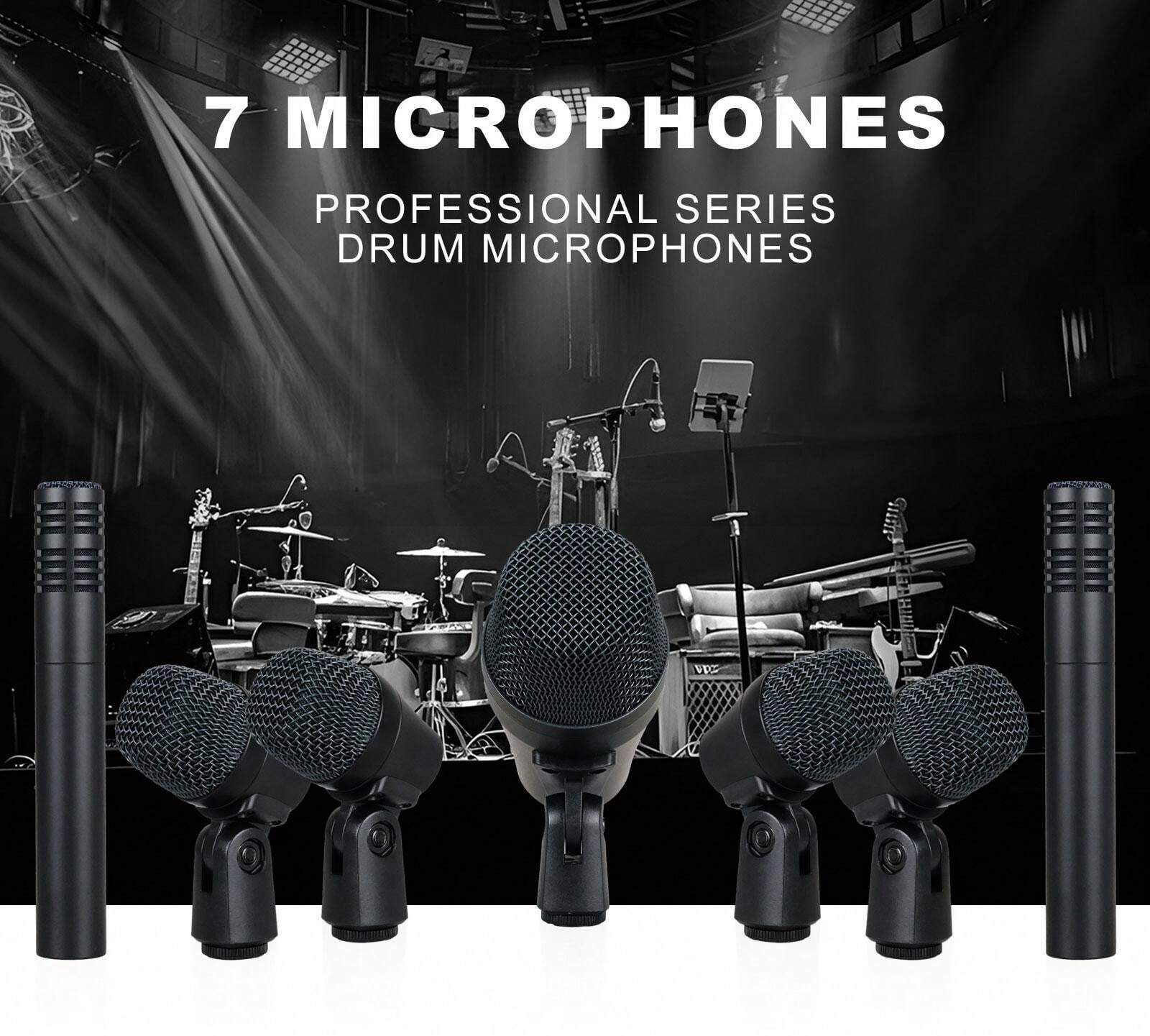 Lot De 4 Pinces Antichoc Pour Micro De Batterie – Clip Microphone Tambour Réglable Et Robuste
