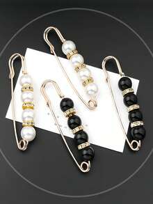 4pcs 2024 Phong cách mới Eo Kẹp Đối với Quần Với Trang trí ngọc trai - Tuyệt vời Đối với Đôi ngực Áo sơ mi Và Ngăn ngừa - Nhiều màu - Xem 8
