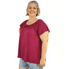 Plus Size Blouses - Màu Tím - Xem 3