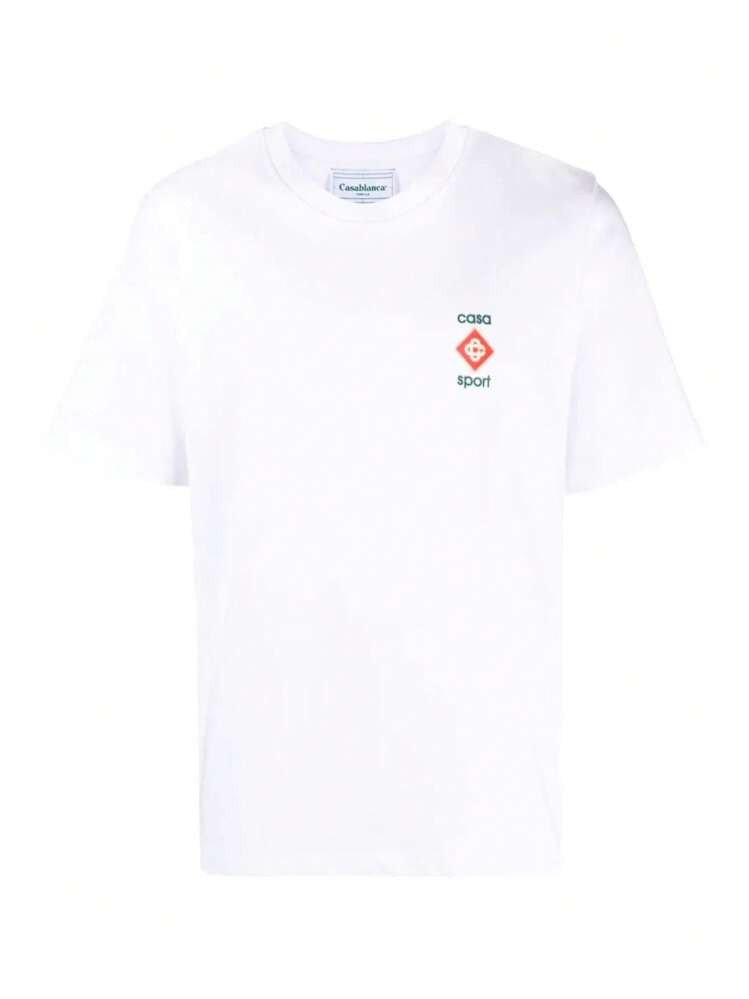 Tシャツ・カットソー CASABLANCA Men T-shirt White MPF25JTS001 11 White T-shirt Casablanca - men - CASABLANCA