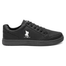 Men's Polo Plus Casual Style Sneakers - Comfortable - 黑色 - 查看 6