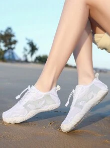 2024 Đúng mốt Giày thể thao Đối với Cặp đôi Thích hợp Đối với Đi bộ du lịch , Thể thao dưới Nước , bờ biển - trắng - Xem 5