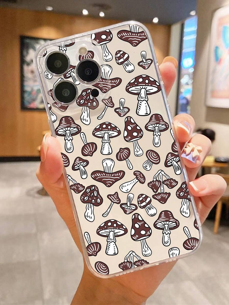 A Đơn giản Và Sành điệu Mô hình nấm Chống giọt bắn Mềm mại Ốp lưng & bao da điện thoại , Tương thích với Như iPhone ; HUAWEI Điện thoại Bao gồm Cái chết 20 20 Chủ yếu 6 9X 50 ; Xiaomi người mẫu 11 M3 M4 X4 X5 X3 ; Và Redmi người mẫu Bao gồm - Trong sáng - Xem 1