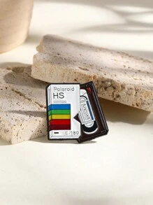 1 Pieza Broche Creativo Con Diseño De Disco Colorido, Pin De Metal Para Ropa, Bolsos, Regalos
