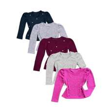 Young Girls Blouses - Xám - Xem 1