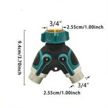 3/4-Inch American Standard/1/2-Inch European Standard Garden Hose Water Splitter Drip Irrigation Adapter Bidirectional Hose Connector