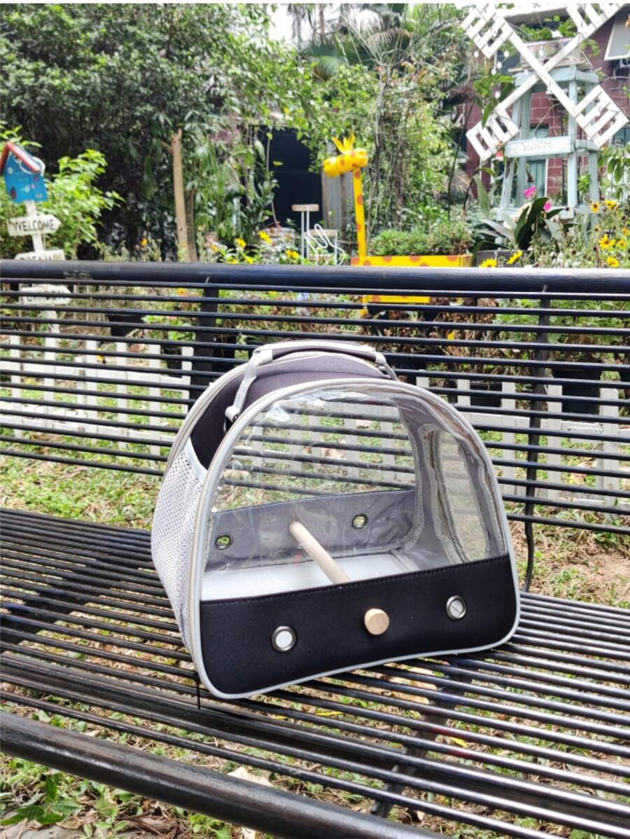 1 Miếng Nhỏ bé Chim Du lịch Lồng , Có thể mang đi Nhỏ bé Chim Con vẹt Con vẹt Với Đứng Cá rô , Bên Truy cập Cửa sổ Có thể thu gọn