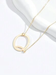 European And American Stylish And Simple Pendant Letter Necklace Is Suitable For Women To Wear Daily. - Yellow Gold - View 10