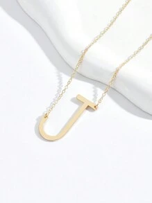 European And American Stylish And Simple Pendant Letter Necklace Is Suitable For Women To Wear Daily. - Yellow Gold - View 9