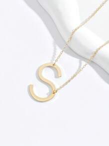 European And American Stylish And Simple Pendant Letter Necklace Is Suitable For Women To Wear Daily. - Yellow Gold - View 7