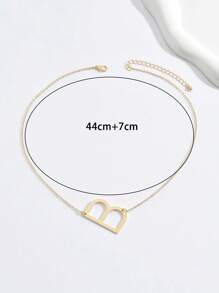 European And American Stylish And Simple Pendant Letter Necklace Is Suitable For Women To Wear Daily. - Yellow Gold - View 11