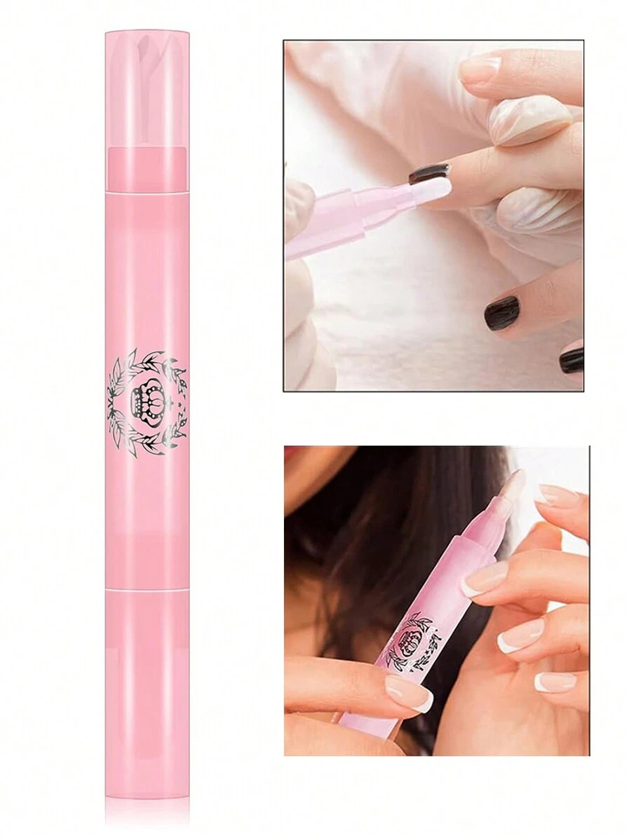 指甲油卸除筆,指甲油更正筆,指甲油美甲修正筆可存儲卸妝液 - 粉色 - 查看 1