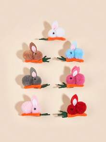 1 Miếng , Màu sắc tùy ý , lễ Phục sinh Thú cưng Sang trọng Tóc thỏ Kẹp - Nhiều màu - Xem 9