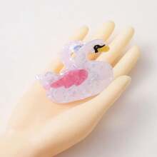 1個女士火烈鳥爪形狀的新穎髮夾,適合春夏,可愛