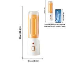 Portable Wireless Blender Electric Fruit Juicer Machine 450ML For Orange Ice Crushing 10 Blades Auxiliary Food Machine 1500mAh Mixer Double Cups