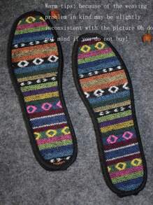 春夏新款透氣汗水竹炭鞋墊舒適亞麻男女同款運動鞋墊 - 黑色 - 查看 1