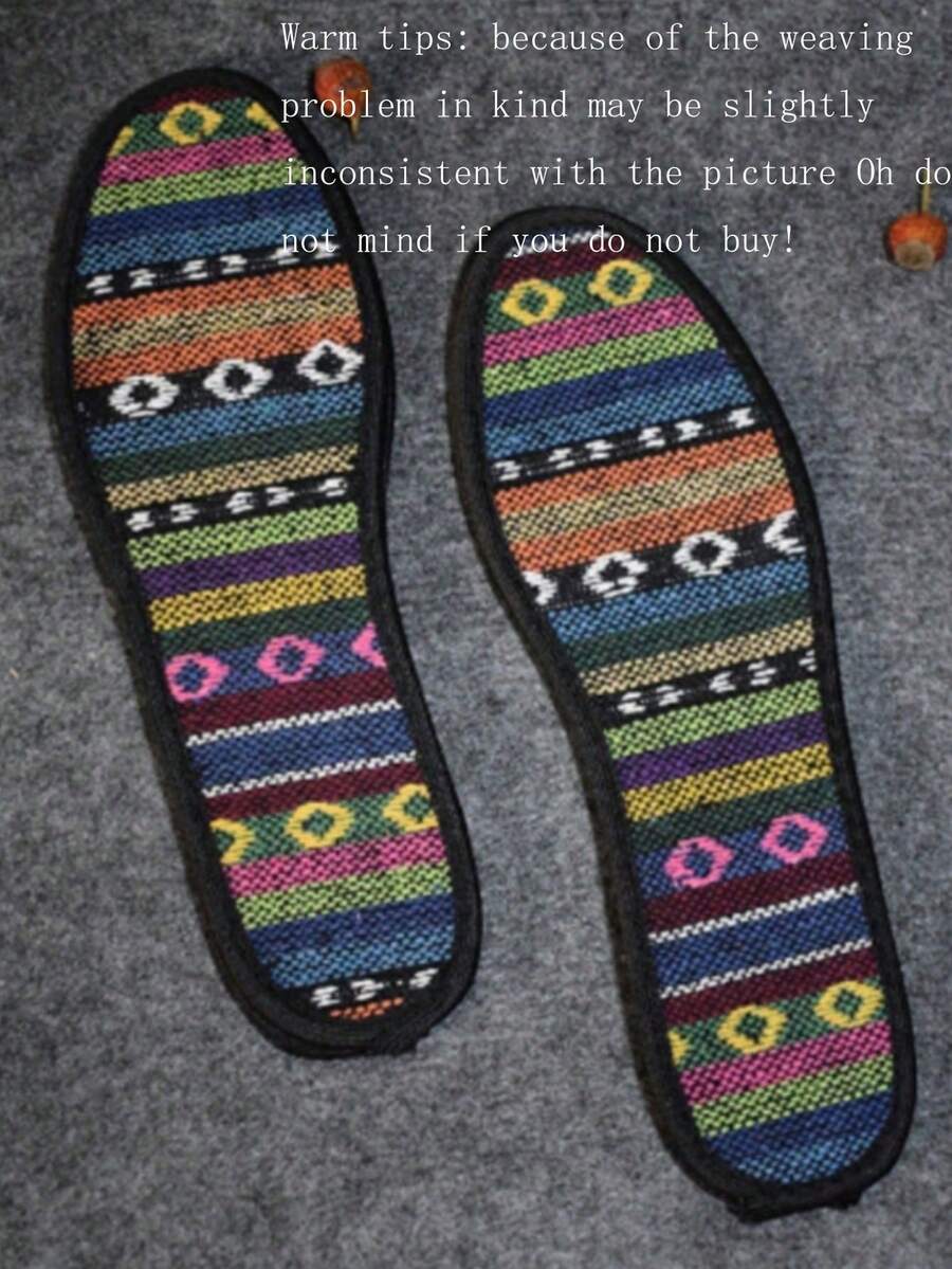 春夏新款透氣汗水竹炭鞋墊舒適亞麻男女同款運動鞋墊 - 黑色 - 查看 1